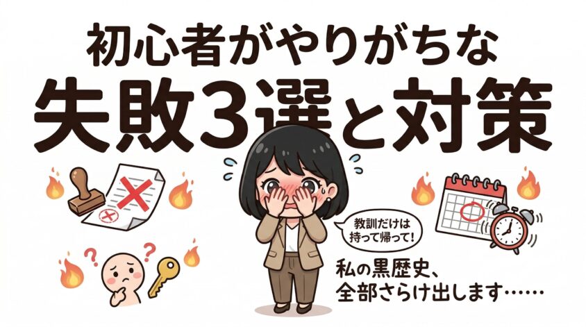 初心者がやりがちな失敗3選と対策