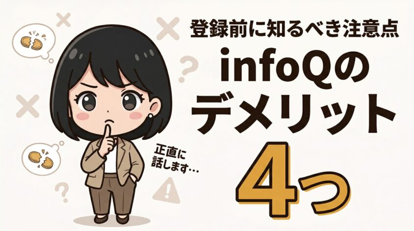 infoQのデメリット4つ