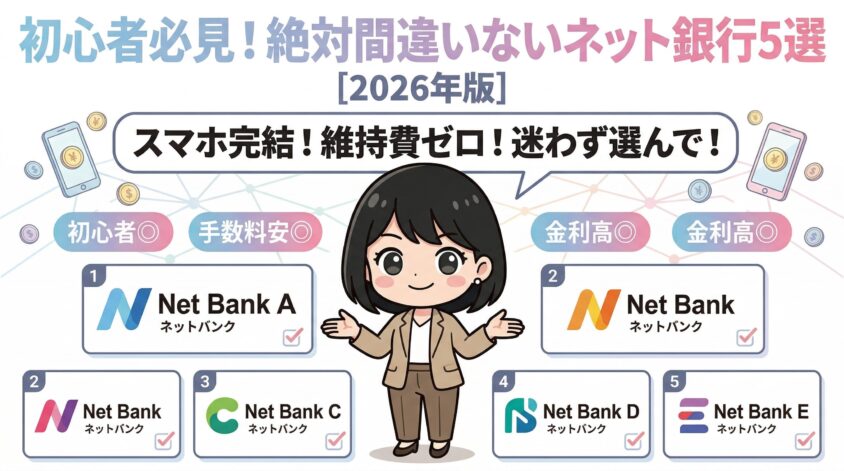 初心者におすすめのネット銀行5選【2026年版】