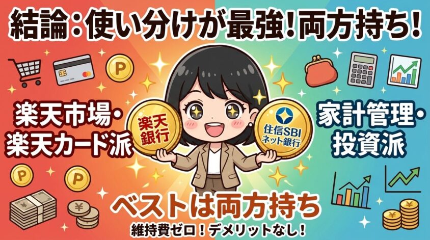 ベストは両方持ち