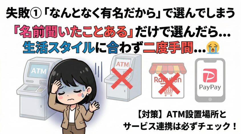 失敗①「なんとなく有名だから」で選んでしまう
