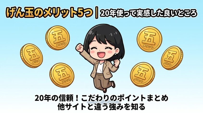 げん玉のメリット5つ