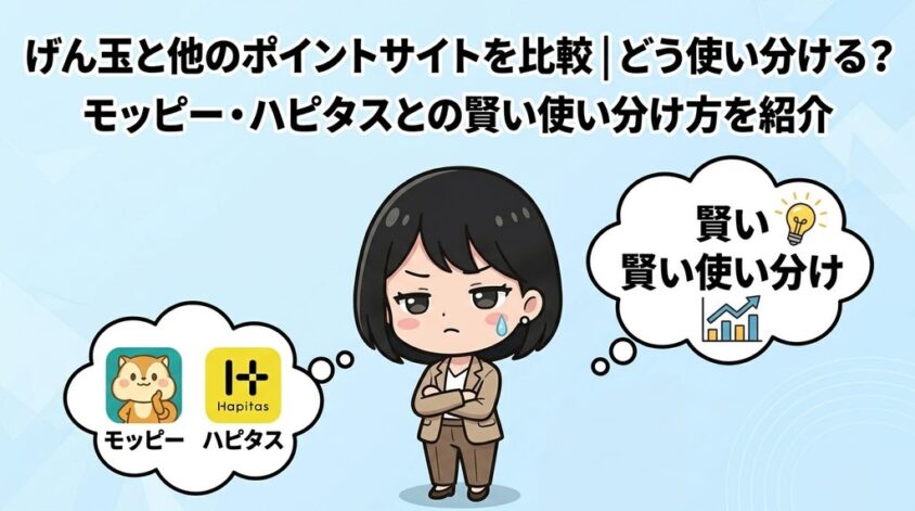げん玉と他のポイントサイトを比較