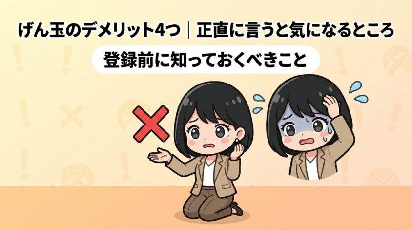 げん玉のデメリット4つ