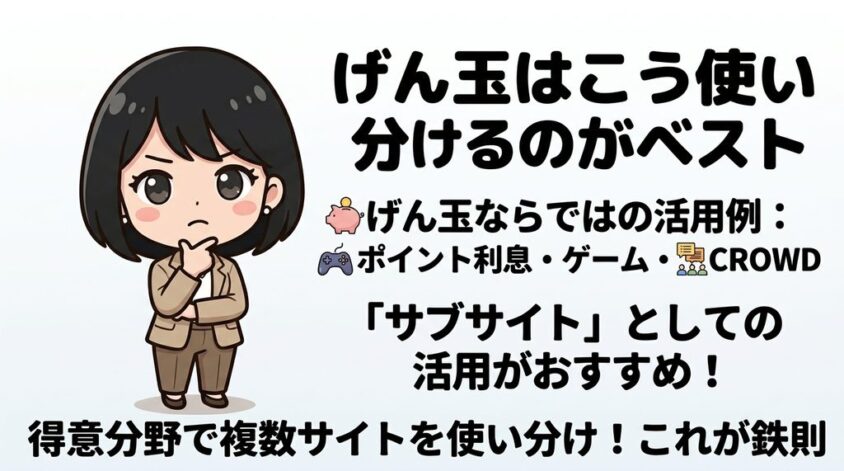 げん玉はこう使い分けるのがベスト
