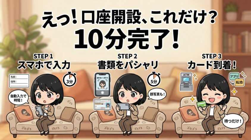 口座開設の流れ