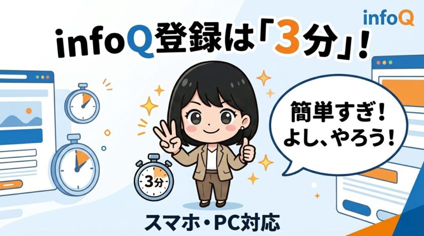 infoQの登録方法