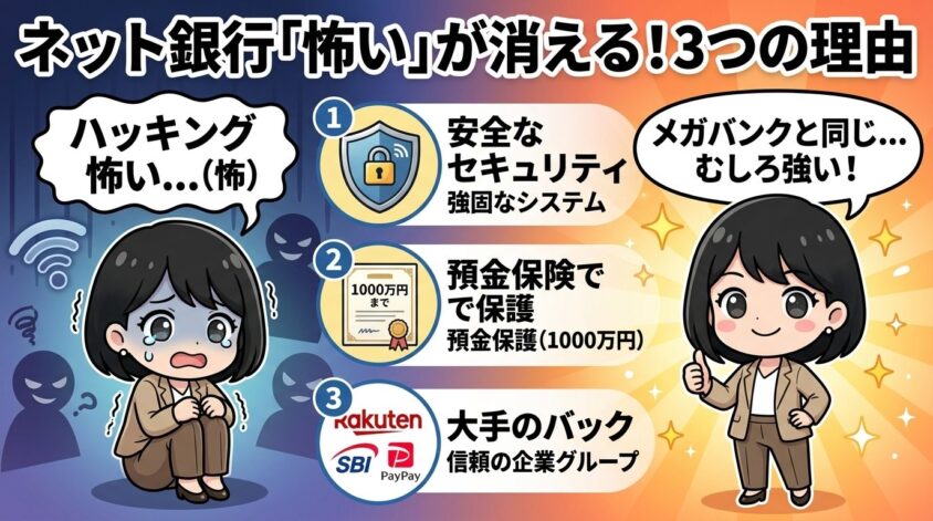 ネット銀行は危険?「怖い」と思っていた私が安心できた3つの理由