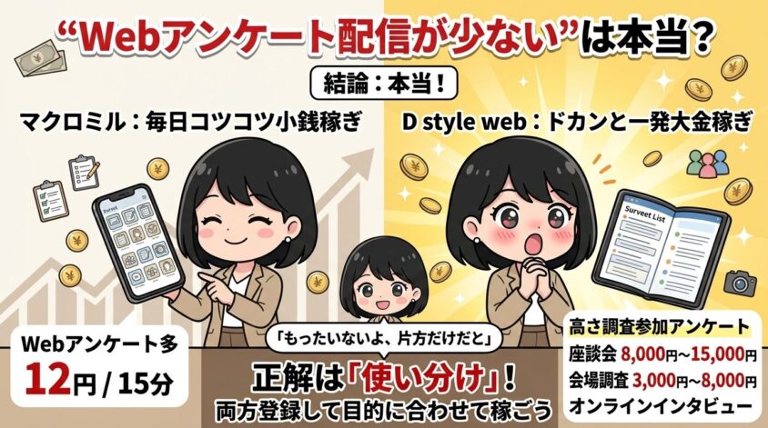 Webアンケートの配信数が少ない