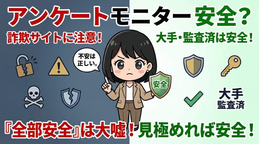 アンケートモニターは本当に安全？