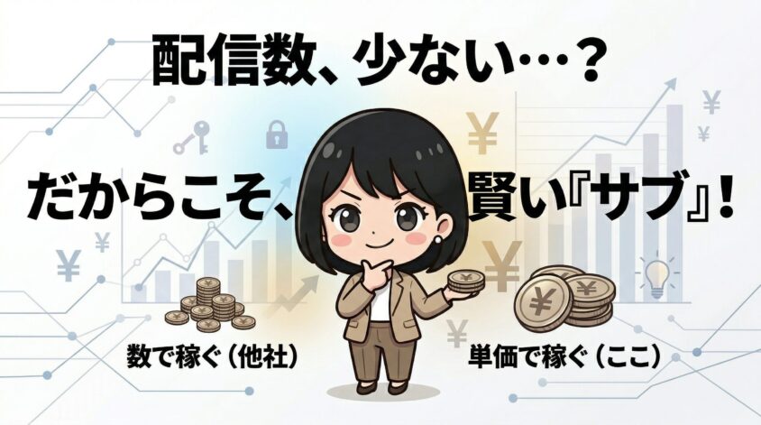 アンケートの配信数が少ない