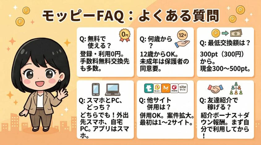 モッピーに関するよくある質問