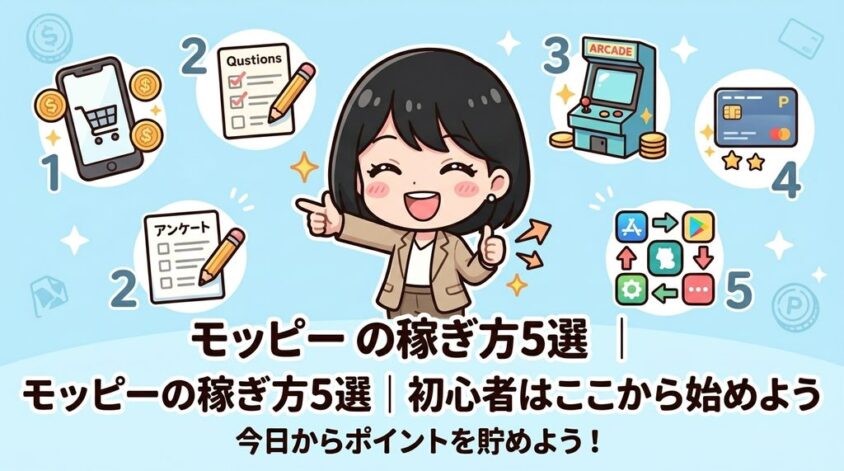 モッピーの稼ぎ方5選