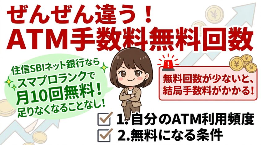 ATM手数料の無料回数
