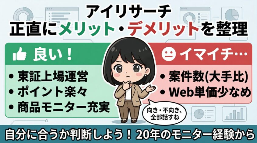 アイリサーチのメリット・デメリット