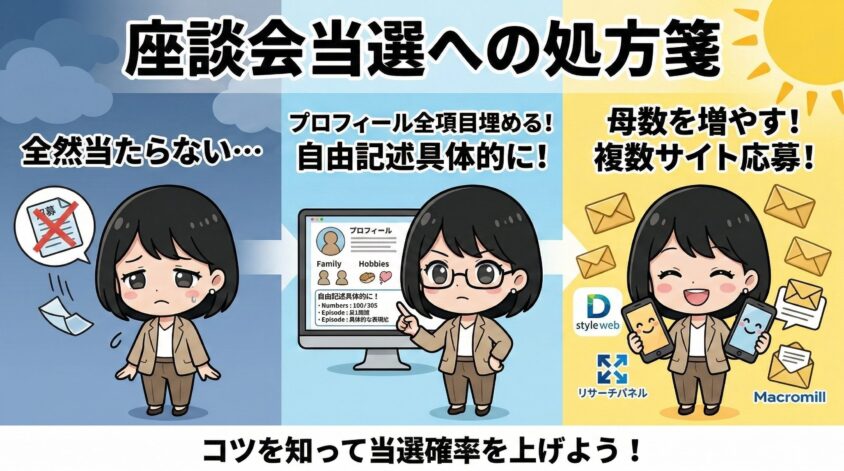 座談会に全然当たらない