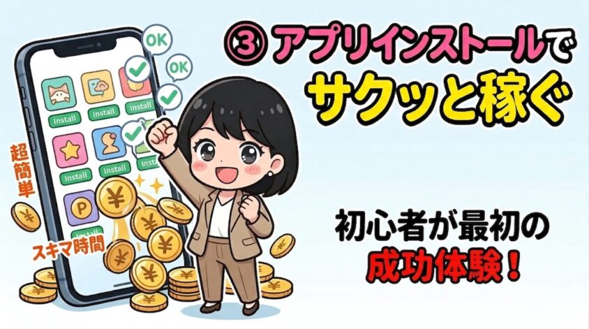 アプリインストールでサクッと稼ぐ