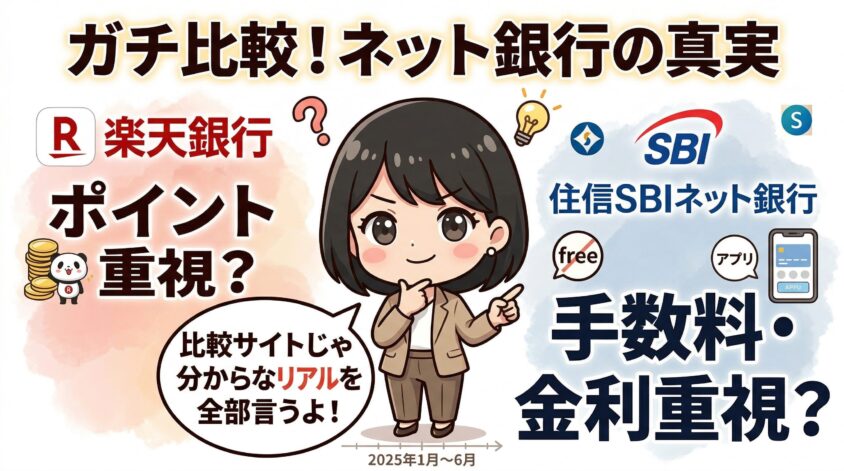 楽天銀行 vs 住信SBIネット銀行