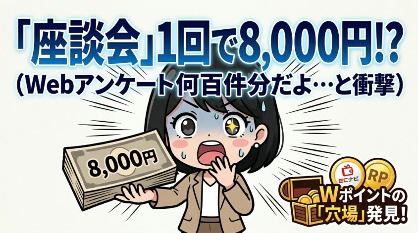 リサーチパネル|高単価アンケート+Wポイントの穴場