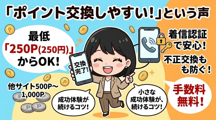 ポイント交換しやすい