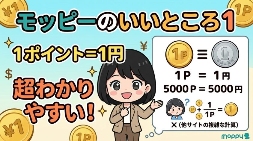 1ポイント＝1円のわかりやすいレート