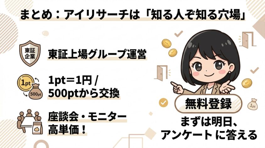 アイリサーチは「知る人ぞ知る穴場」のアンケートサイト