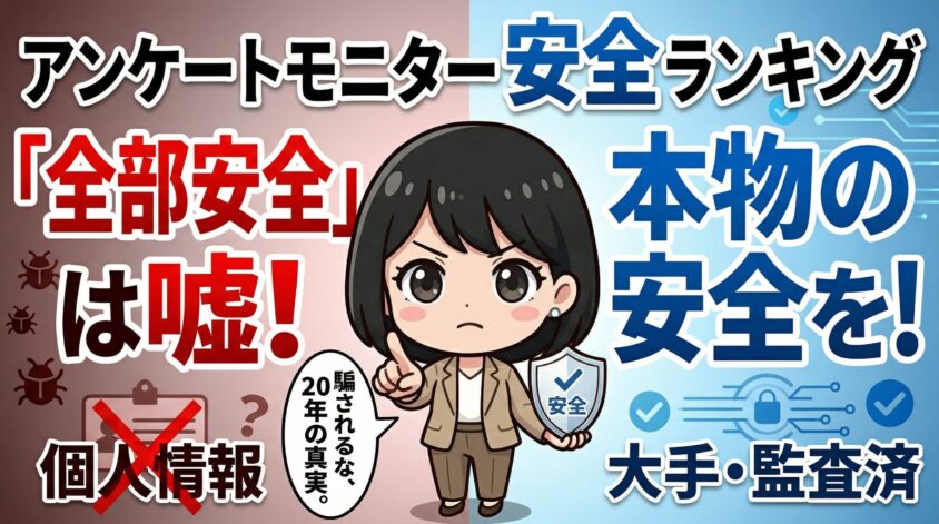 アンケートモニター 安全 ランキング