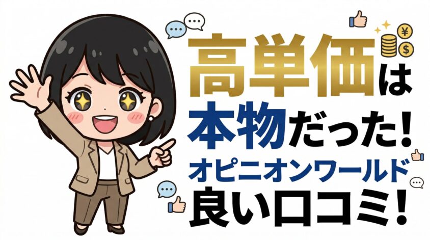 オピニオンワールドの良い口コミ・評判