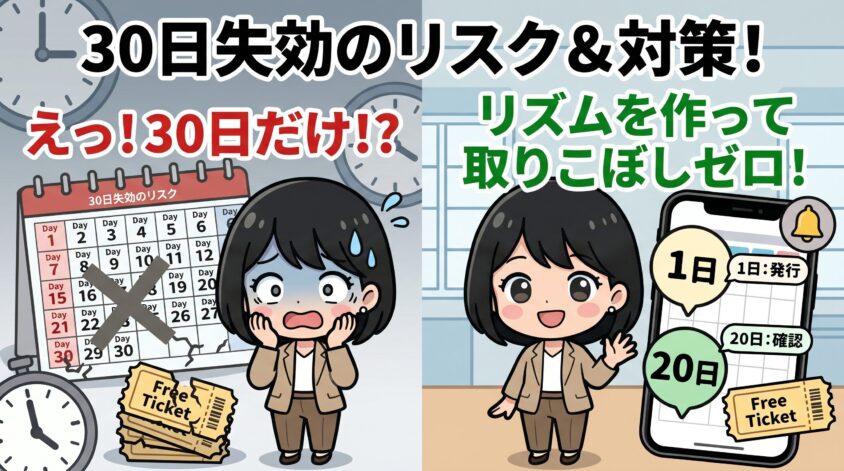 有効期限30日のリスクと対策