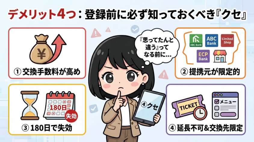 デメリット4つ
