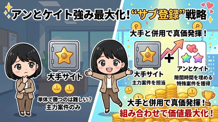 アンとケイトの強みを最大化