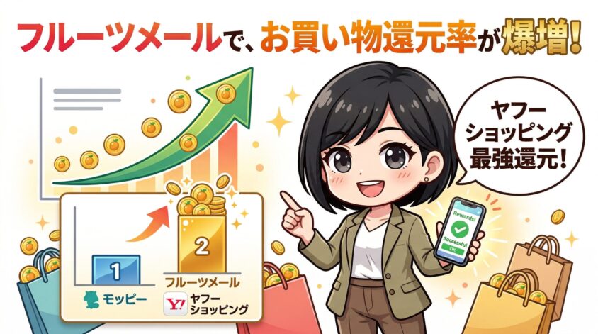 ショッピング還元率が最近かなり改善されてきた