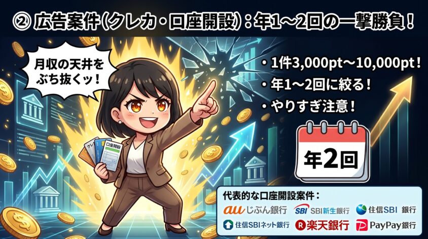 広告案件（クレカ・口座開設）