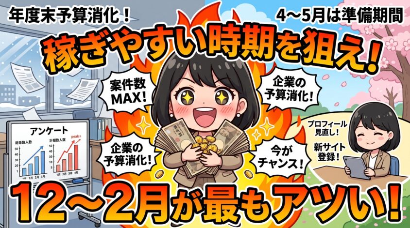 稼ぎやすい時期を狙え