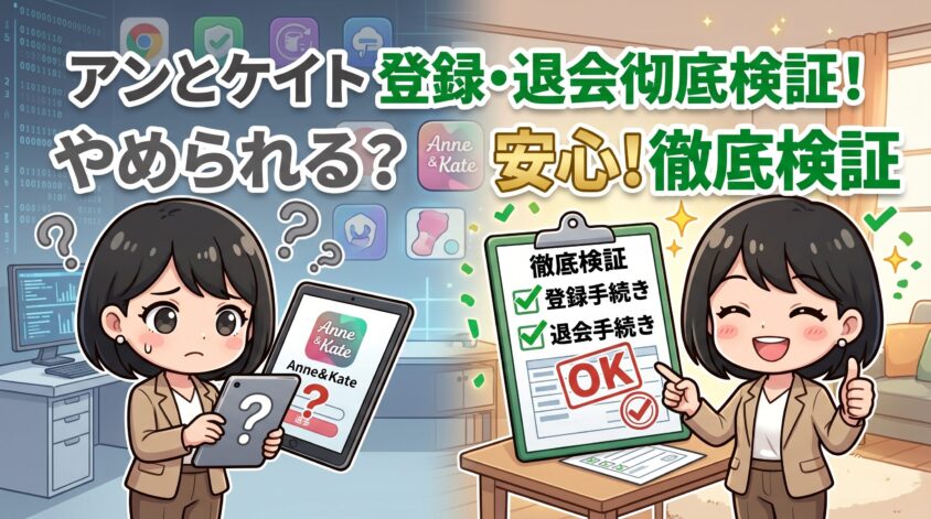 アンとケイトの登録・退会