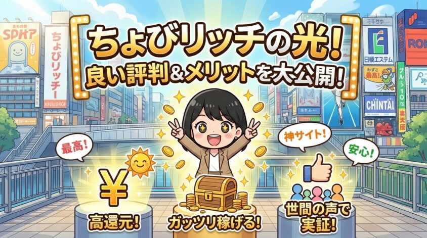 ちょびリッチの良い評判・メリット
