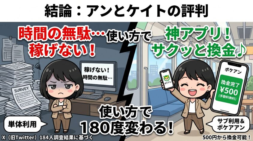 アンとケイトの評判