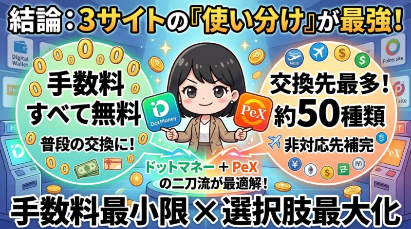 3サイトの「使い分け」が最強の戦略