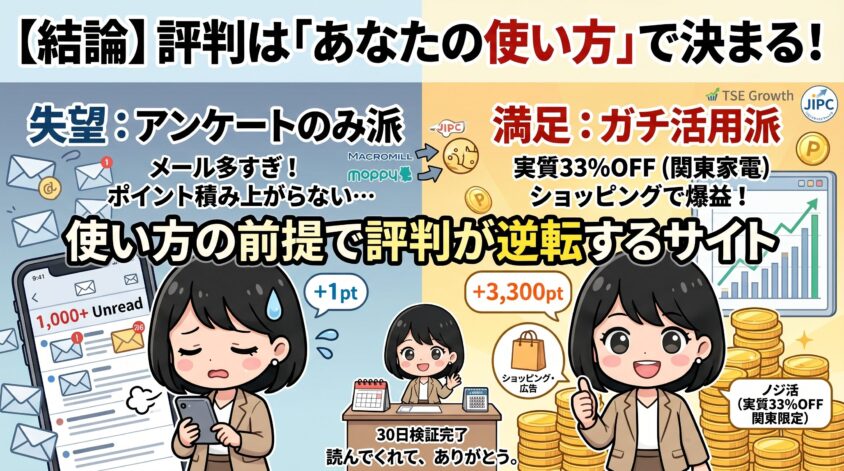 ニフティポイントクラブの評判は「あなたの使い方」で決まる