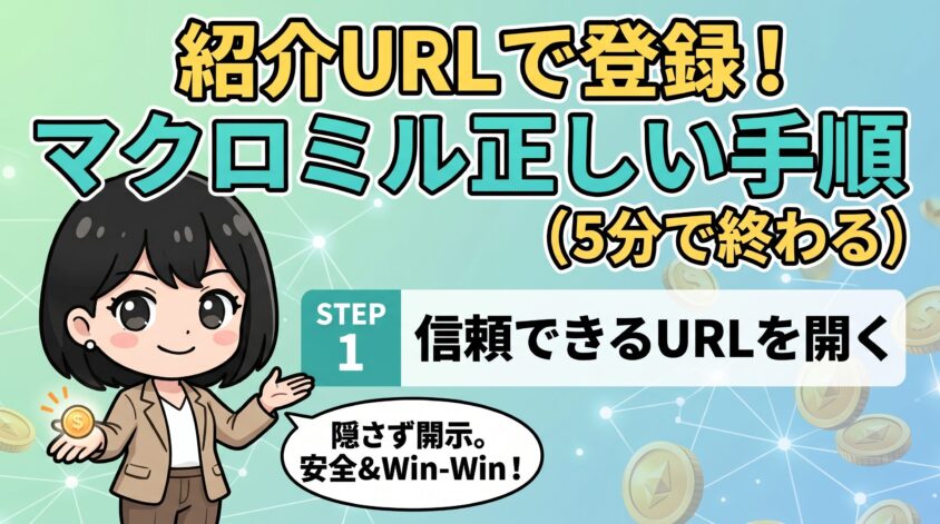 紹介URL経由でマクロミルに登録する正しい手順