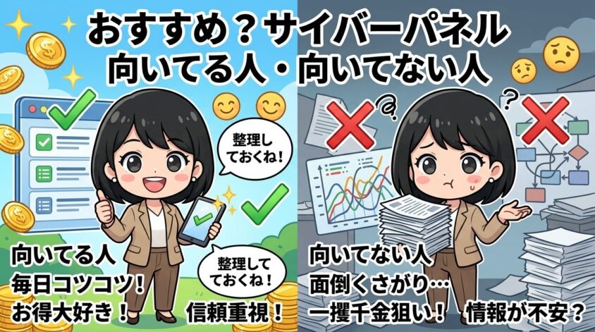 サイバーパネル向いてる人・向いてない人