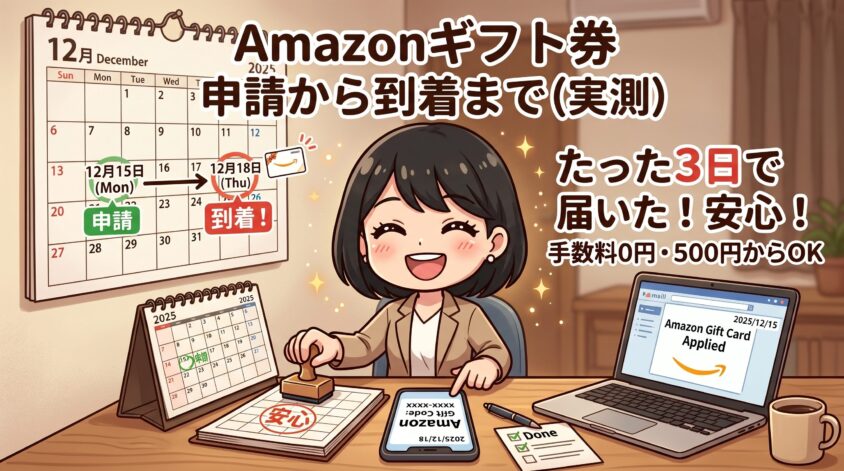 申請から到着までの日数（実測）