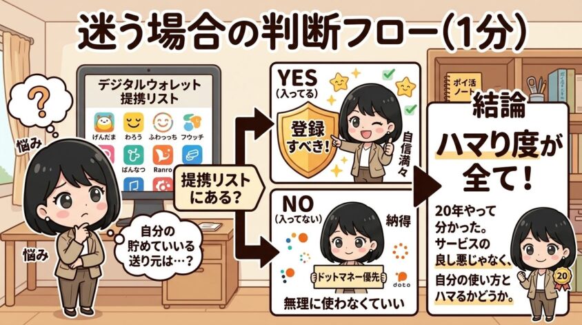 迷う場合の判断フロー