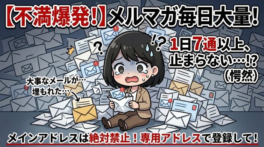 メルマガが1日7通以上届く