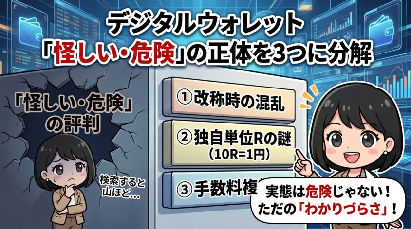 「デジタルウォレットは怪しい・危険」評判の正体