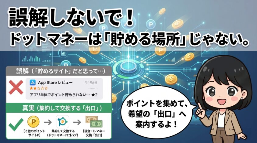 ドットマネーは出口の専門サービス