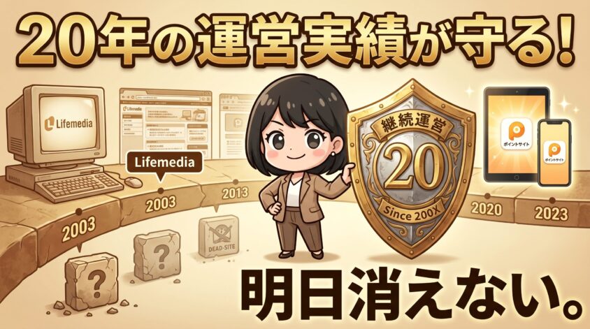 0年以上の運営実績