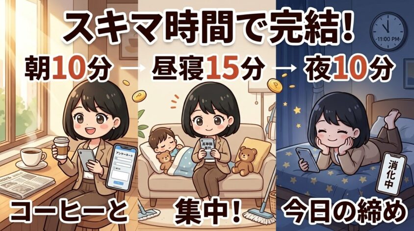 スキマ時間の活用例｜通勤中・家事の合間・寝る前