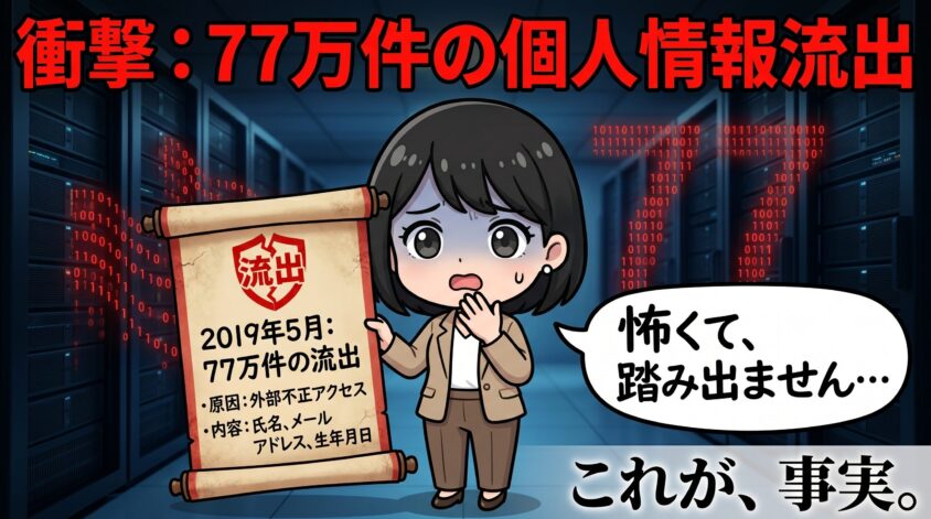 2019年5月、77万件の個人情報流出