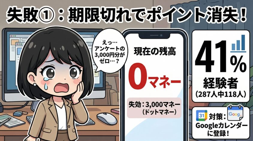 有効期限を忘れてポイントが消える